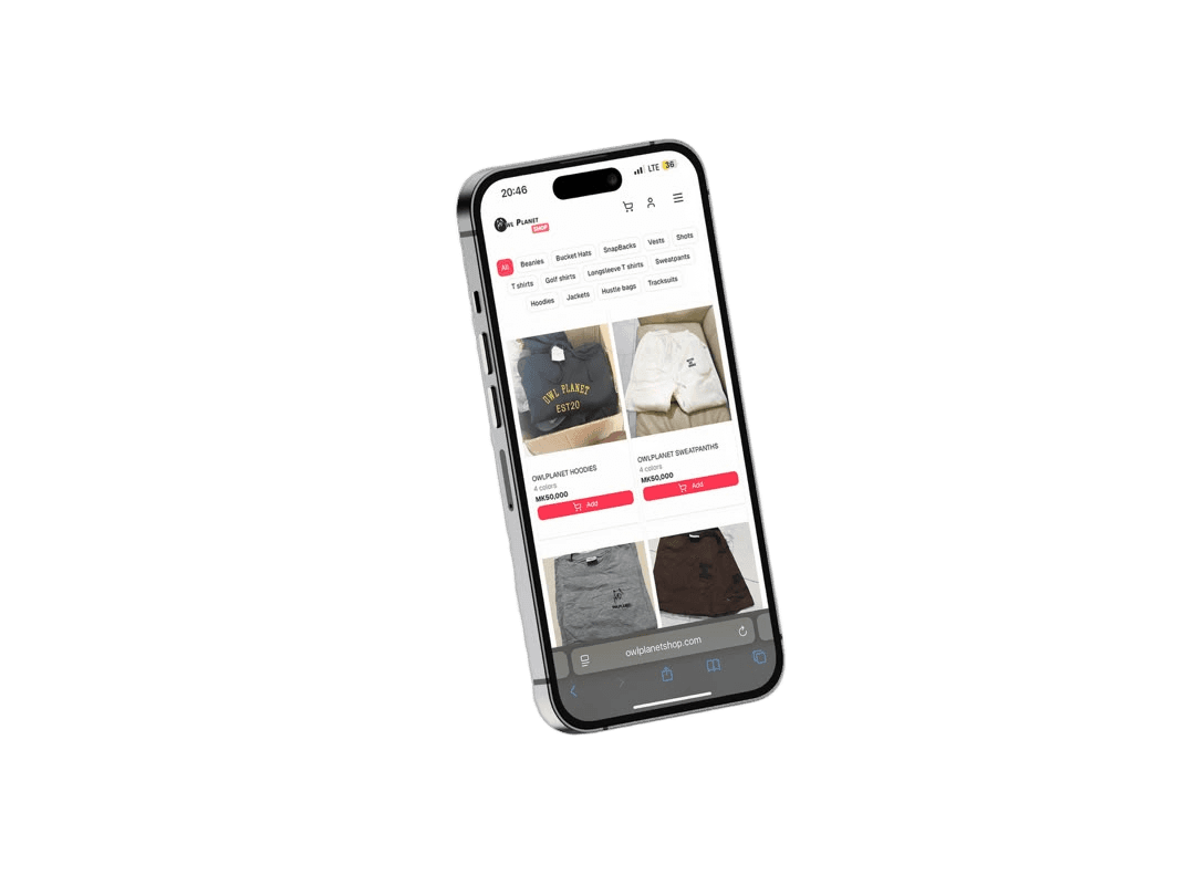 Olw Planet Shop mobile preview